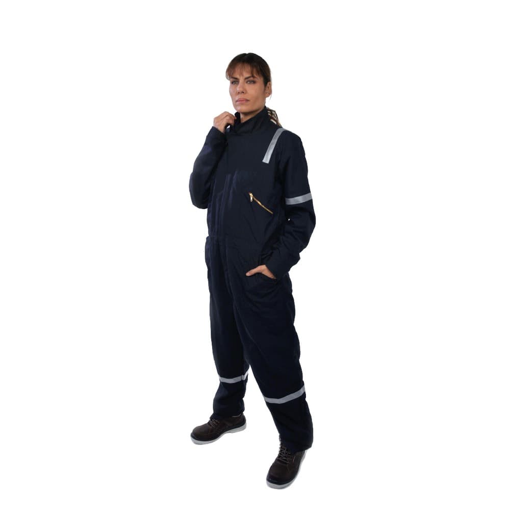Imagen - MAMELUCO BILVEX IGNIFUGO AZUL NAVY 4.5 OZ CON REFLECTIVO