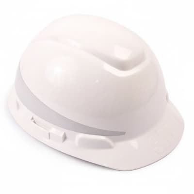 Imagen - CASCO MSA V-GARD JOCKEY BLANCO CON REFLECTIVO